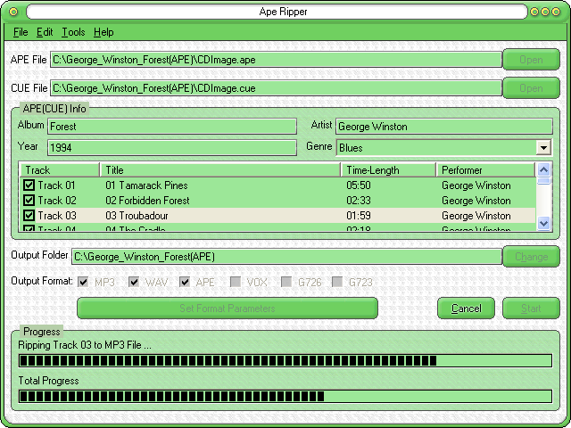 APE Ripper 6.3.6 software screenshot