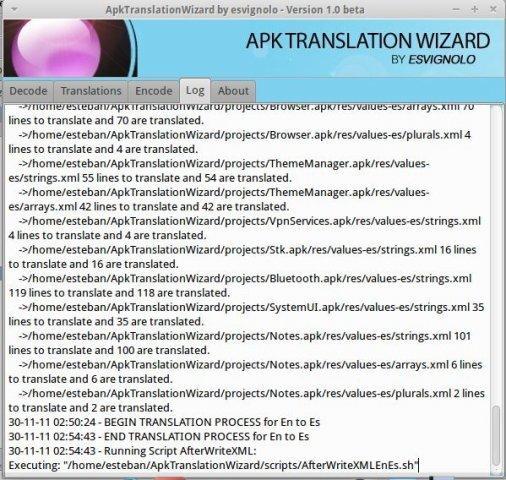 ApkTranslationWizard 1.0 Beta 4 software screenshot
