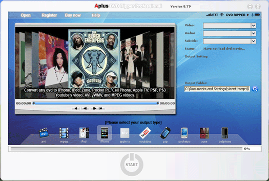 Aplus DVD Export Tool 6.68 software screenshot