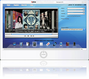 Aplus Total DVD Ripper 3.98 software screenshot