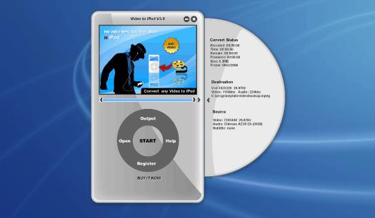 Aplus Video To iPod Converter 13.08 software screenshot