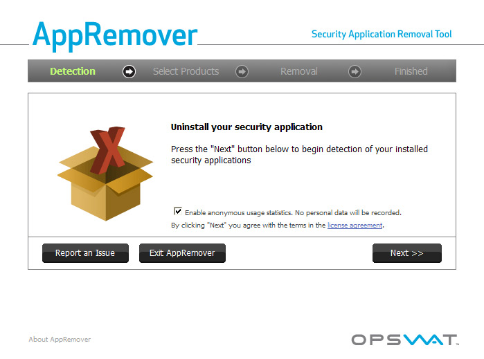 AppRemover 3.1.34.1 software screenshot