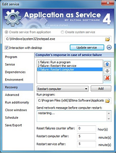 Application as Service 4.0.160 software screenshot