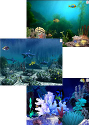 Aquatica Waterworlds Screen Saver 3.63 software screenshot