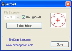 ArcSet 1.1.0 software screenshot