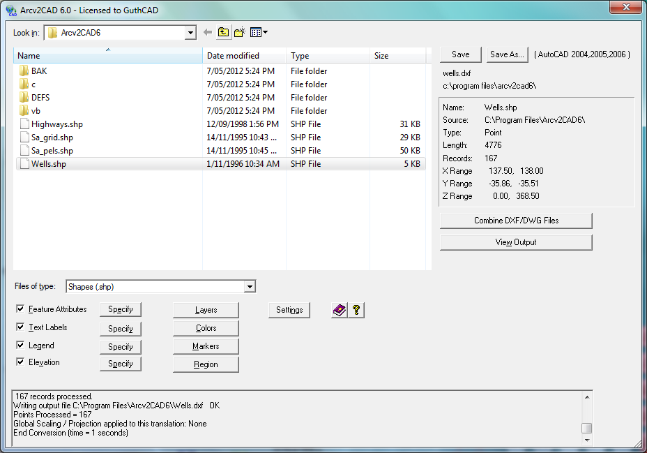 Arcv2CAD 6.0 software screenshot