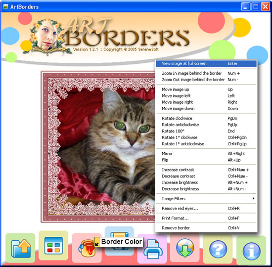 ArtBorders 1.3.2 software screenshot