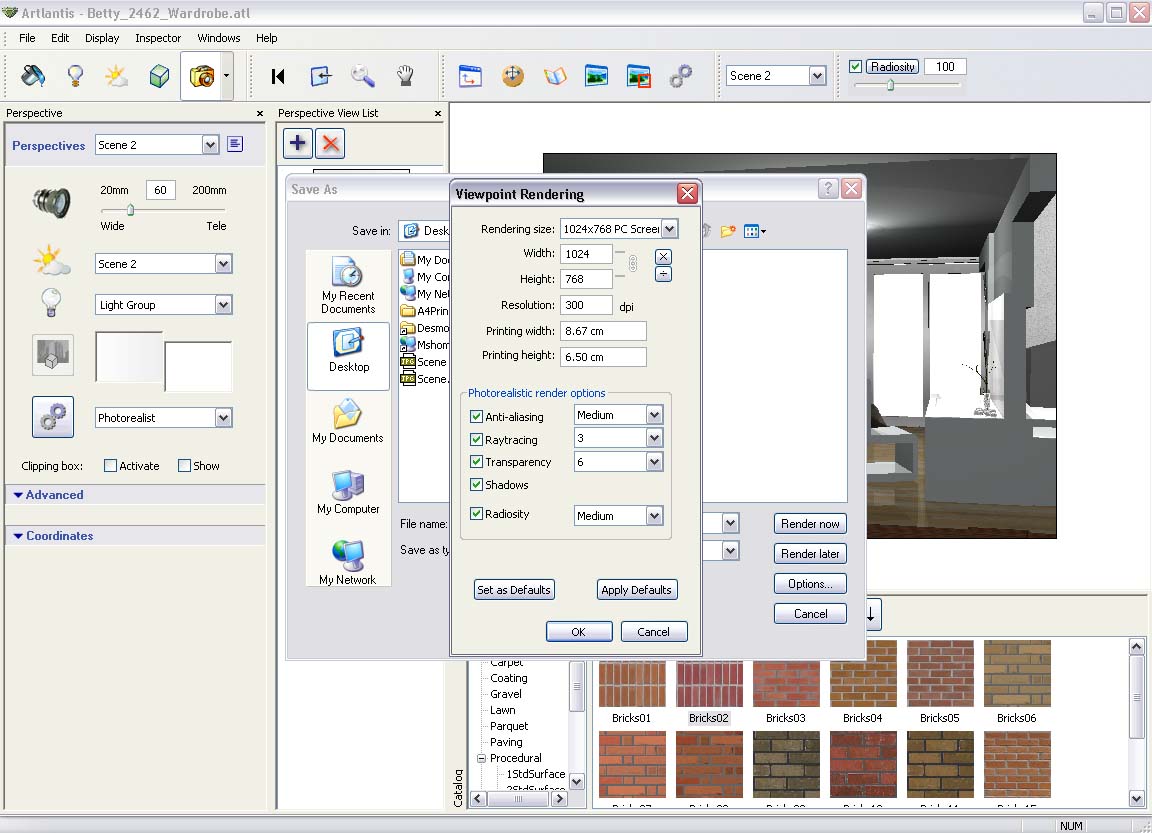 Artlantis Studio 6.5.2.12 software screenshot
