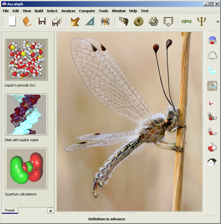 Ascalaph Designer 1.8.58 software screenshot