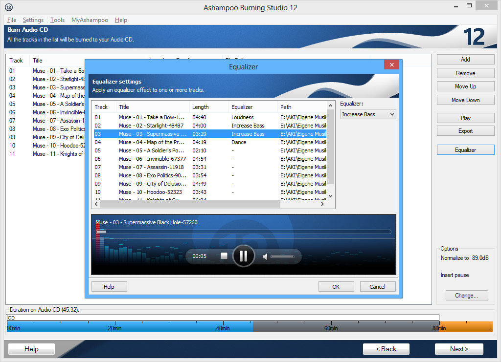 Ashampoo Burning Studio 18.0.6.29 (4810) software screenshot