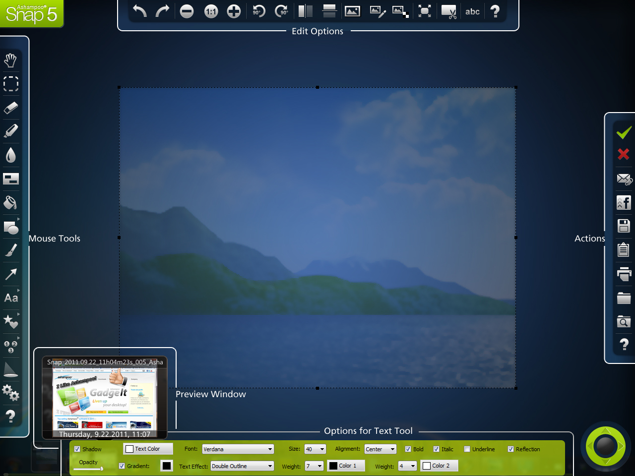 Ashampoo Snap 10.0.3 software screenshot