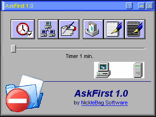 AskFirst 1.0 software screenshot