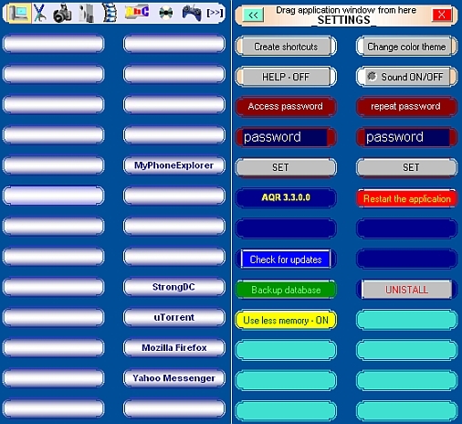 Asman QuickRun 3.8.0.0 software screenshot