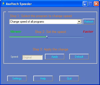 Asoftech Speeder 2.15 software screenshot