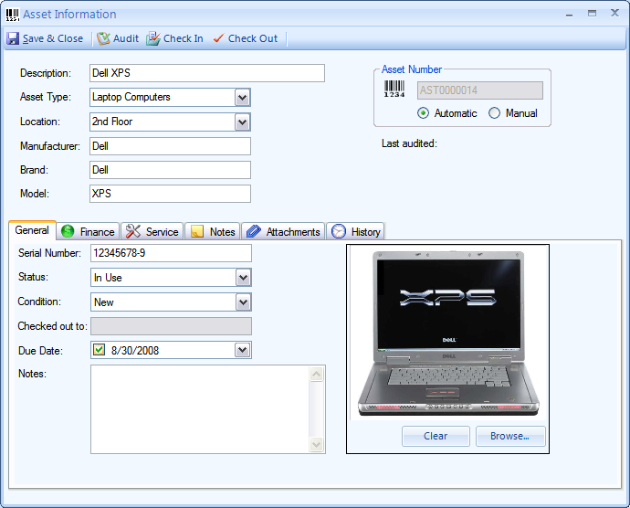 Asset Manager - Standard Edition 1.0.1183.0 software screenshot