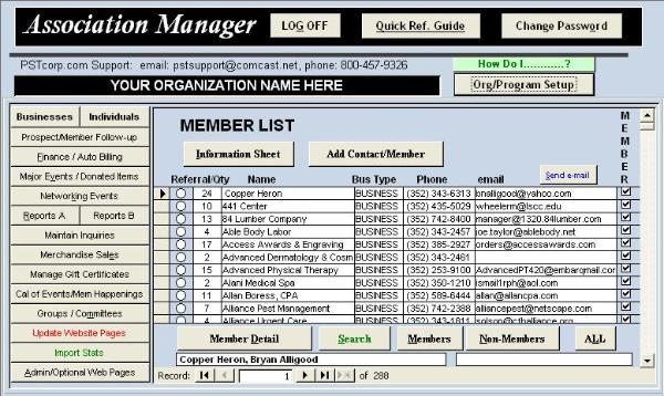 Association Manager 06-08-2013 software screenshot
