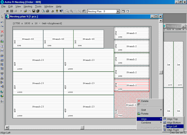 Astra R-Nesting 4.2.0 software screenshot