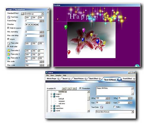 Astro Flash Creator 2.0.2 software screenshot