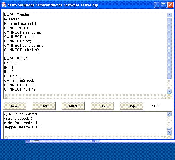 AstroChip 1.0 software screenshot
