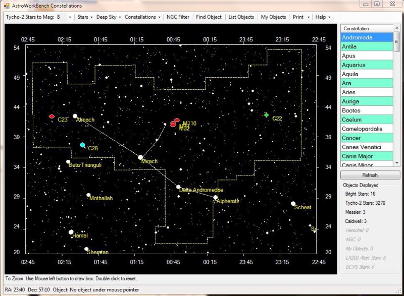 AstroSoft Constellations 1.2.0 software screenshot