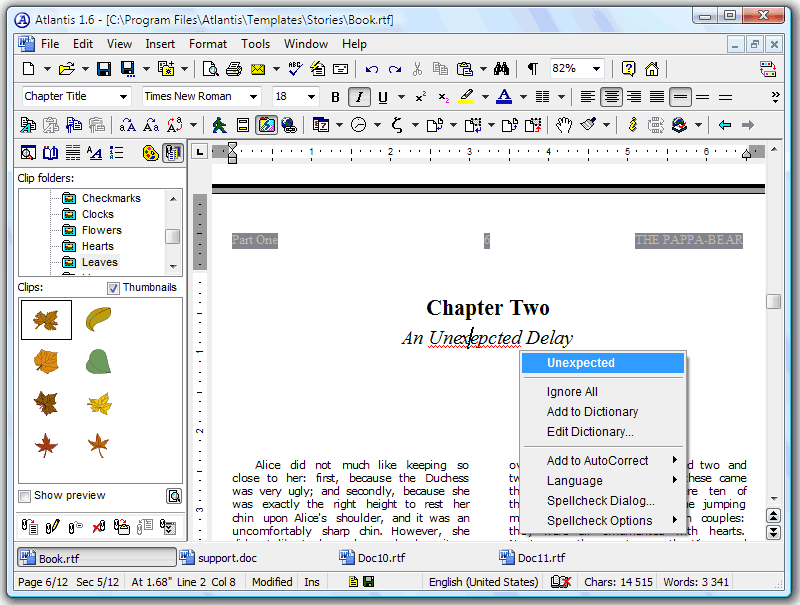 Atlantis Word Processor 2.0.6.0 software screenshot