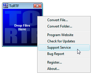 Atrise ToRTF 2.2.3 software screenshot