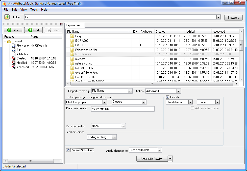 AttributeMagic Standard 2.4.2 software screenshot