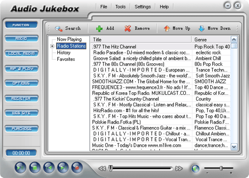 Audio Jukebox 1.00.3 software screenshot