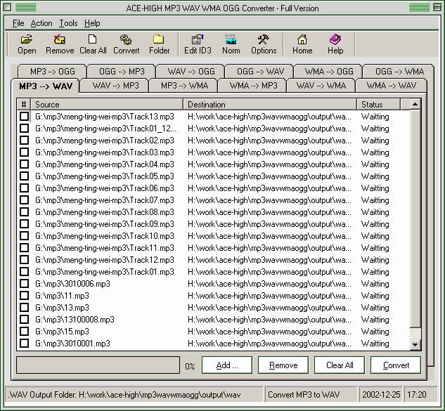Audio MP3 Converter 5.01.6 software screenshot