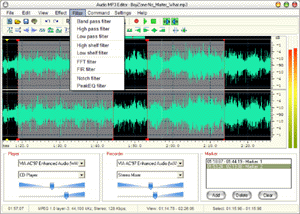Audio Mp3 Editor 6.30 software screenshot