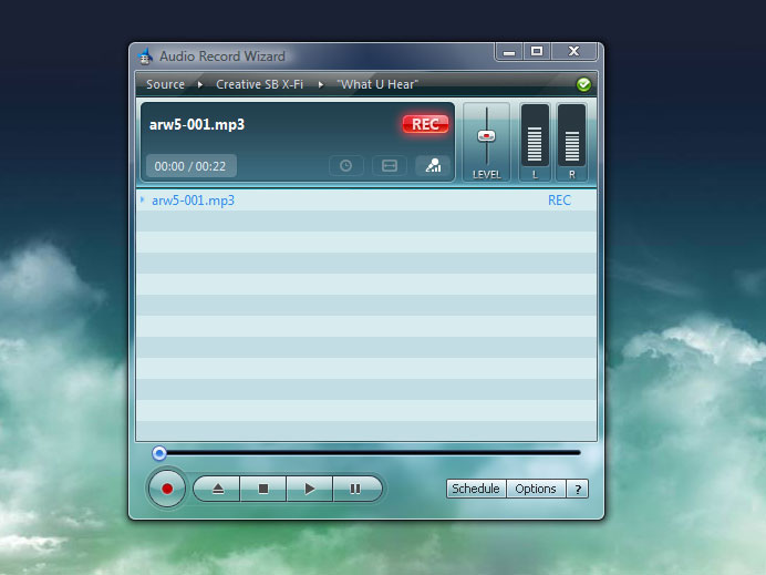 Audio Record Wizard 6.6 software screenshot