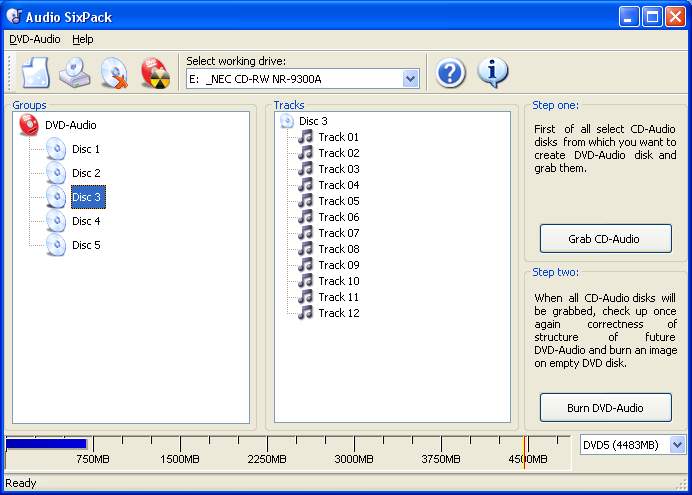 Audio SixPack 1.0.1 software screenshot