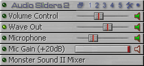 Audio Sliders 4.2 software screenshot