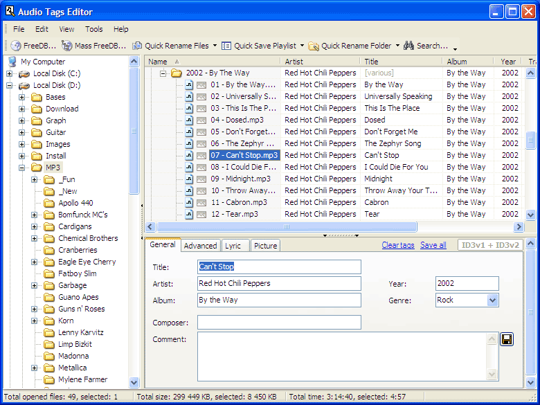 Audio Tag Editor 1.9 software screenshot