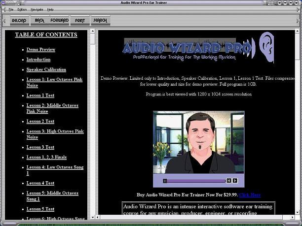 Audio Wizard Pro Ear Training 1.4 software screenshot