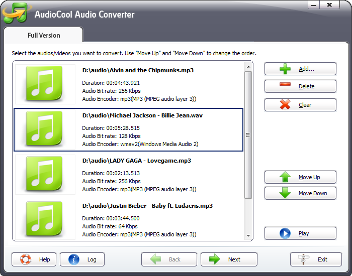 AudioCool Audio Converter 3.5.2 software screenshot