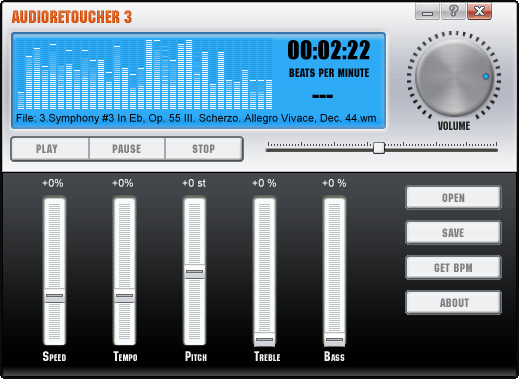 AudioRetoucher 4.1.0.0 software screenshot