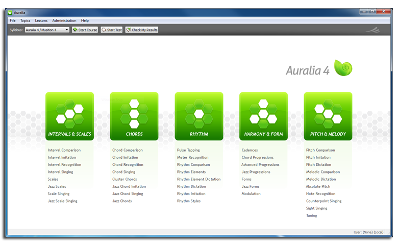 Auralia 4.5.12.64 software screenshot