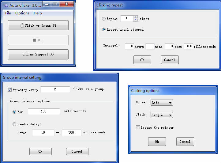 Auto Clicker 3.0.1 software screenshot