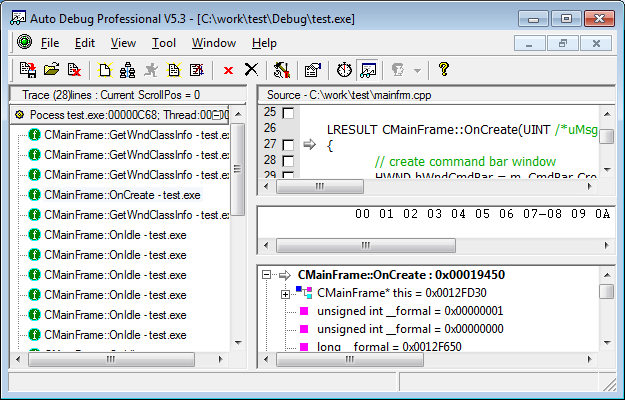 Auto Debug for Windows 4.3.1 software screenshot
