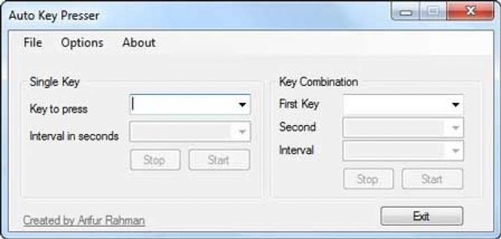 Auto Key Presser 0.0.7 software screenshot