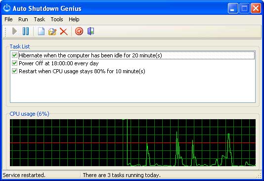 Auto Shutdown Genius 2.2.8.104 software screenshot