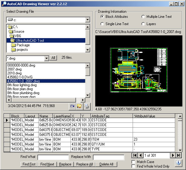 AutoCAD Drawing Viewer 4.0.0.0 software screenshot