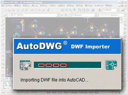 AutoDWG DWF to DWG Importer 1.203 software screenshot