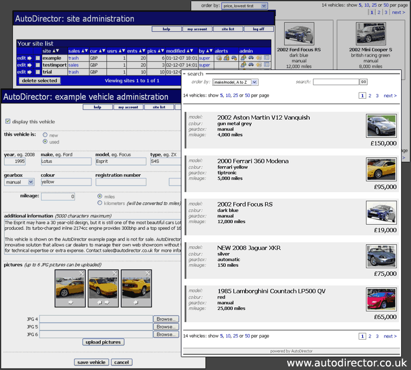 AutoDirector 1.9 software screenshot