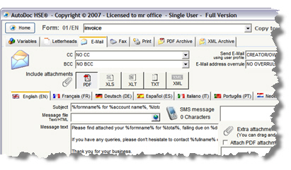 AutoDoc HSE 1.631n software screenshot