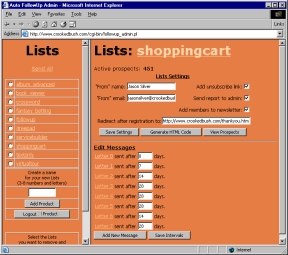 AutoFollowup 90507-1532 software screenshot