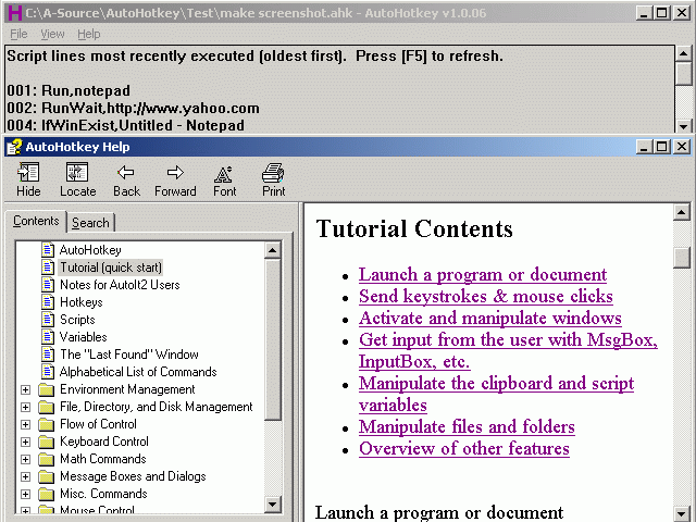 AutoHotkey Portable 1.1.25.02 software screenshot