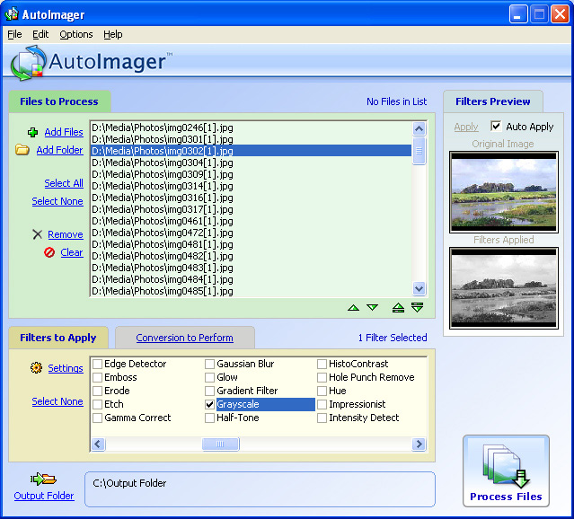 AutoImager 3.06 software screenshot