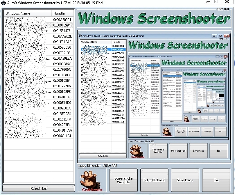 AutoIt Windows Screenshooter 1.79.2015-02-25 software screenshot